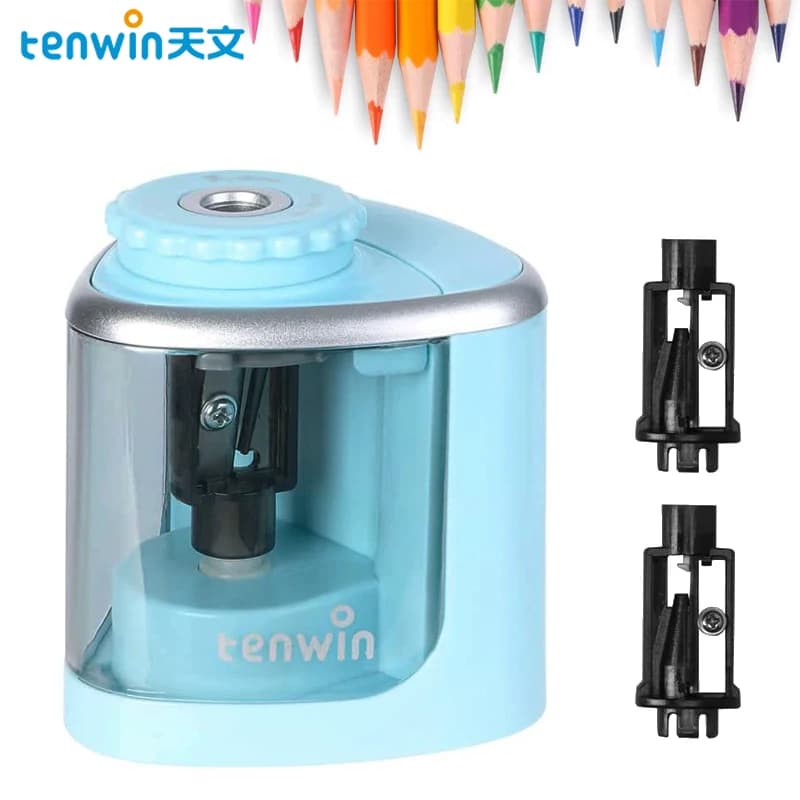 OstriGo – elektryczna temperówka 2w1 do ołówków i kredek 6–8 mm